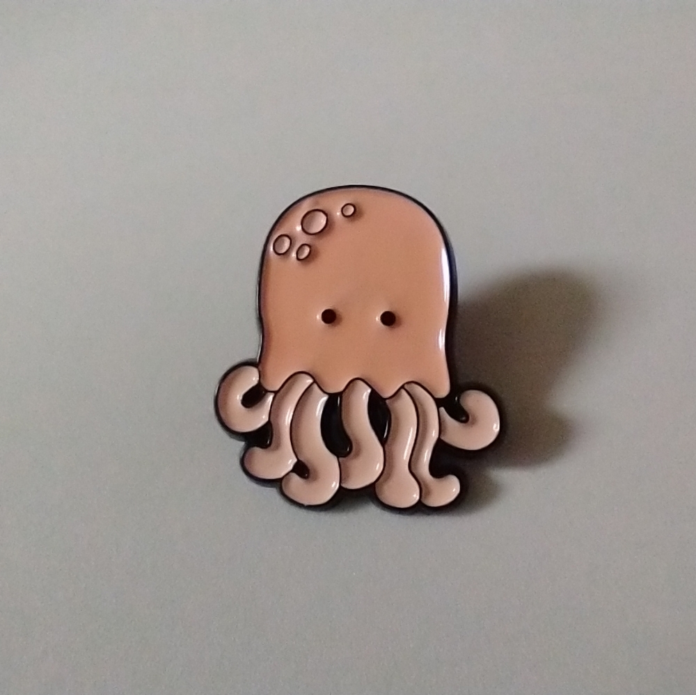 🧁 3/$30 Kawaii Octopus Enamel Pin NEW
